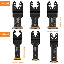 Premium Oscillating Saw Blades Set - High-Precision HCS Japanese Tooth Blades for Cutting Wood, Metal, and Plastic (Black)