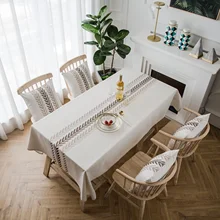 

Polyester Tablecloths, Waterproof Table Covers Small And Fresh Coffee Dining Table Coffee Table Deco