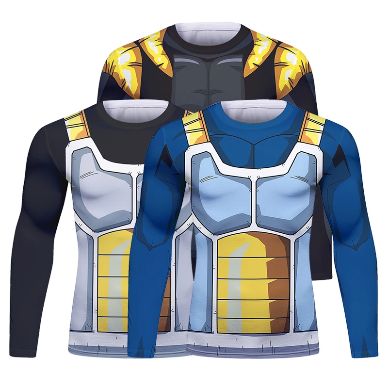 BJJ Fight Rashguard Men's Sports T-shirt Tops Fitness Printed Sublimation Boxing MMA Compression Tights Long Sleeve T-Shirts sports apparel mens t shirt