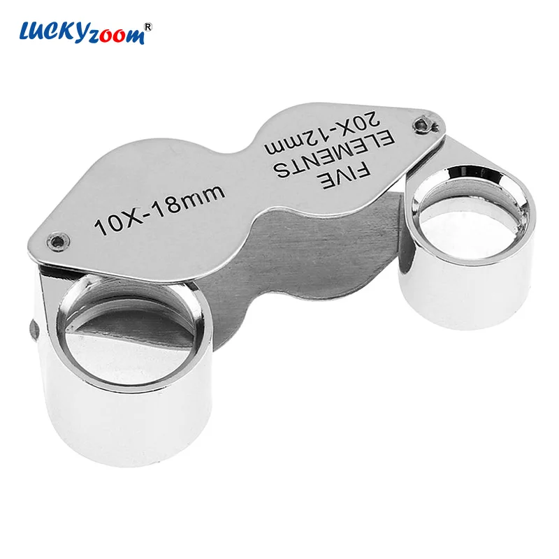 10x and 20x Magnification Dual Jewelers Loupe