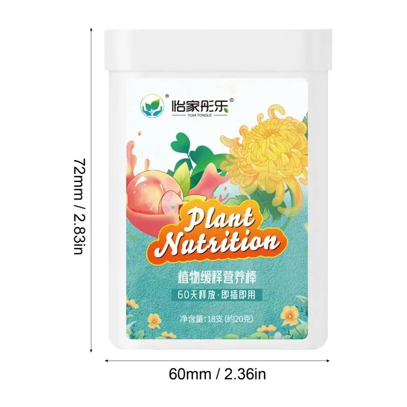 Plant Fertilizer Spikes 18Pcs Indoor Plant Food Spikes Food Outdoor Plants Evergreen Fertilizer