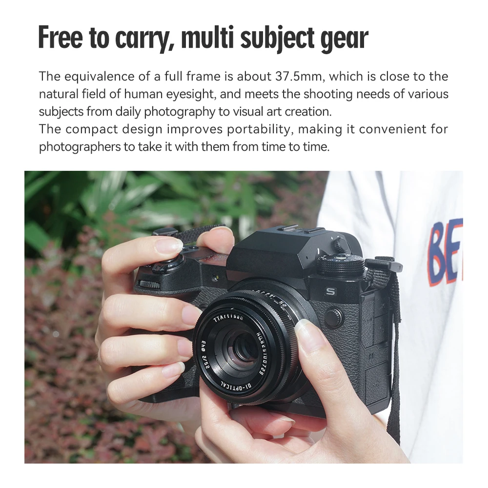 Фото TTArtisan 25 мм F2 APS-C ручной фокус основной объектив для Sony E/Fuji X/Canon M/M43/Canon R/Nikon Z/ L Крепление камеры №2