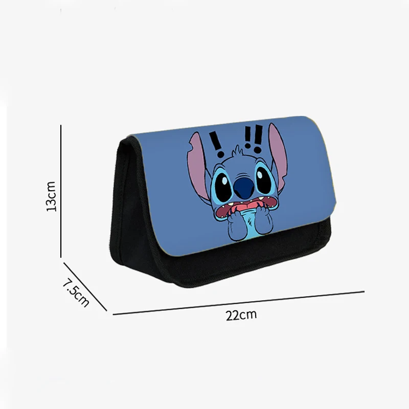 Cartoon Pencil Case Disney Stitch Pencil Bag Action Figure Lilo Stitch Pen  Box Students School Supplies Eraser Ruler Storage Bag - Animation  Derivatives/peripheral Products - AliExpress