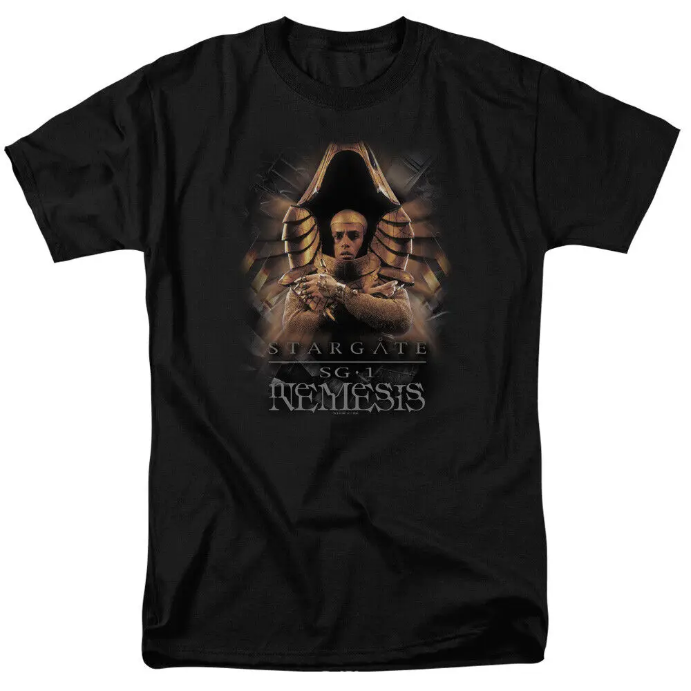 Gate Sg1 Nemesis T Shirt Con Licenza Sci-Fi Tv Alien Show Classic Tee New Black