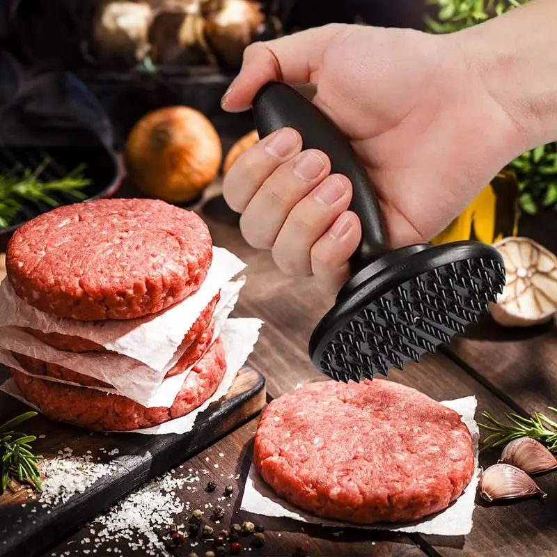 

Dual Sided Meat Tenderizer Multifunctional Burger Press Non-Stick Dishwasher Safe Dual Side Meat Presser Hammer Pounder tool