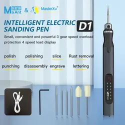 MaAnt D1 Wholesale Charging Grinding Pen Mini Intelligent for Phone CPU eMMC Metal Cutting Tools Head Tips Engraving Polishing