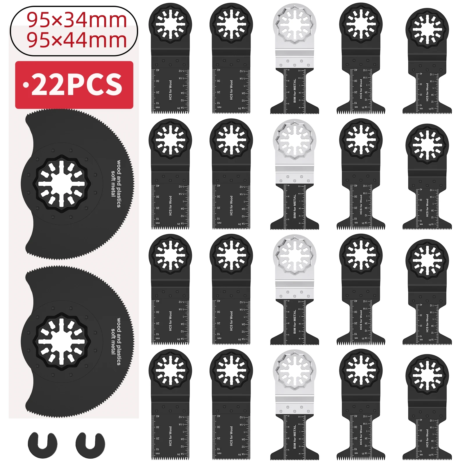 

4/22PCS Multi Cutter Blade Oscillating Multitool Blades Circular Saw Wood Cutting Oscillating Tool Titanium Plated Saw Blade