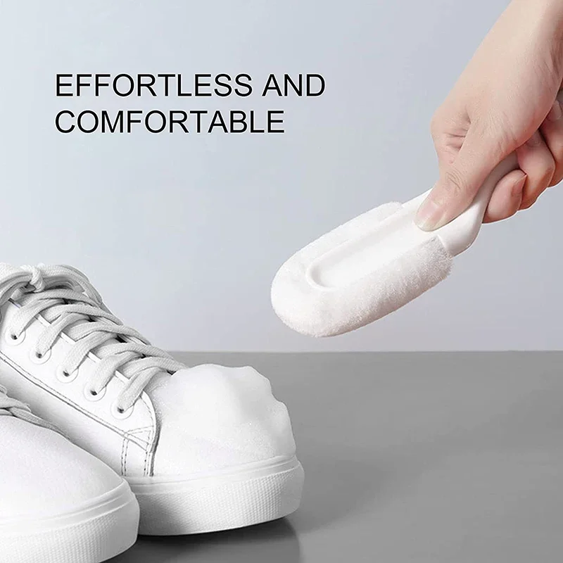 Professional Cleaning Shoe Brush, Multifunctional Long Handle Shoe Brush Cleaner, Hangable Soft Bristle Shoes Cleaning Scrubber 3