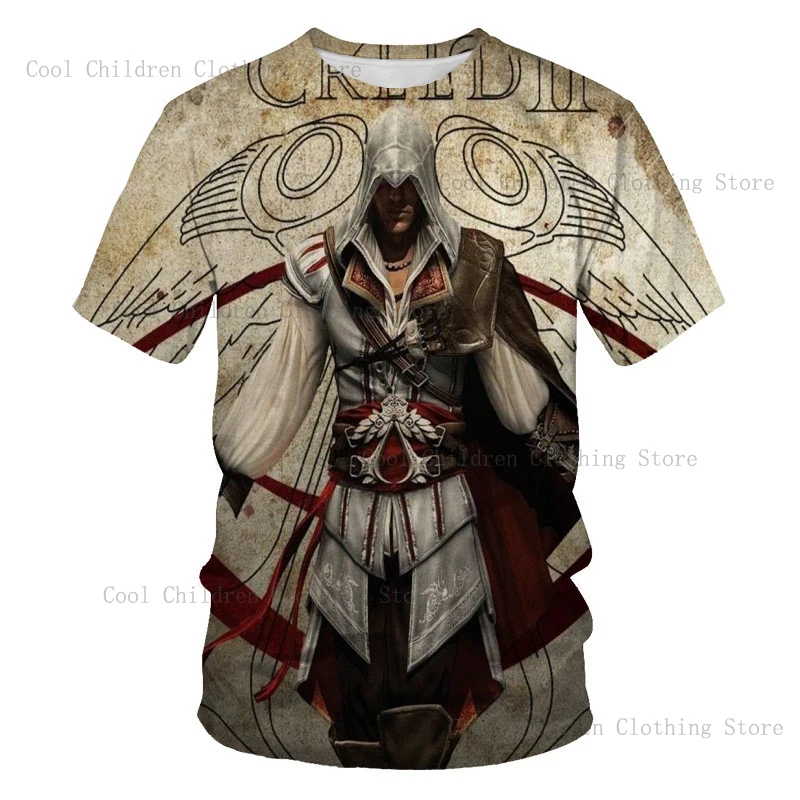 Game Assassin Creed Legends T-shirts 3D Print Men Women Short sleeve O-neck Tshirts Hip Hop streetwear Fashion Casual Top Tee 3