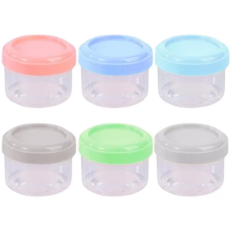 

Condiment Containers With Lids Empty Plastic Jars Stackable Meal Prep Boxes Food Travel Bottle Pots Dipping Sauce Cup Utensils