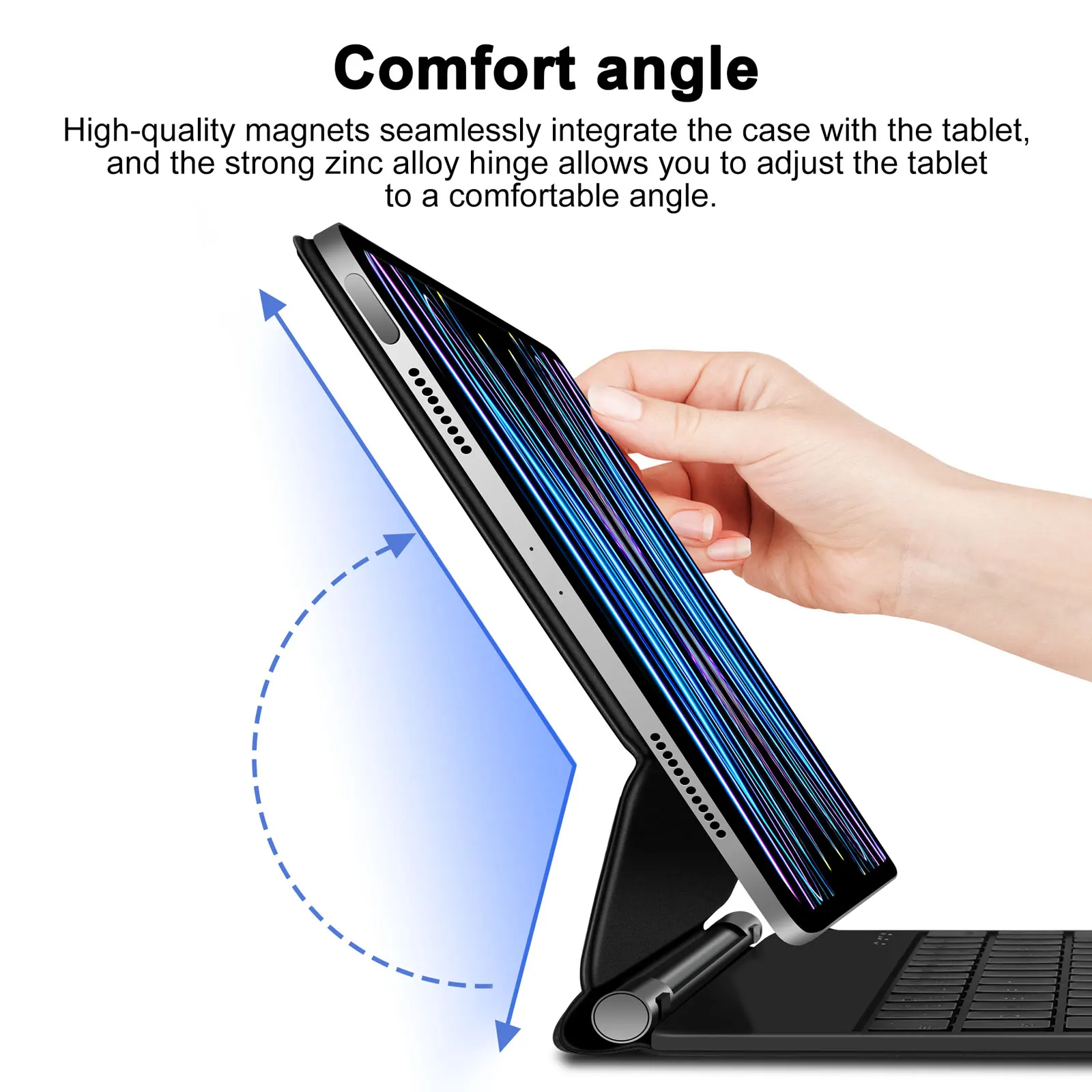 백라이트 매직 키보드, iPad Pro 13 M4 2024 12.9 M2, iPad Pro 11 10 세대 iPad Air 6 Air 5 Air 4 Folio