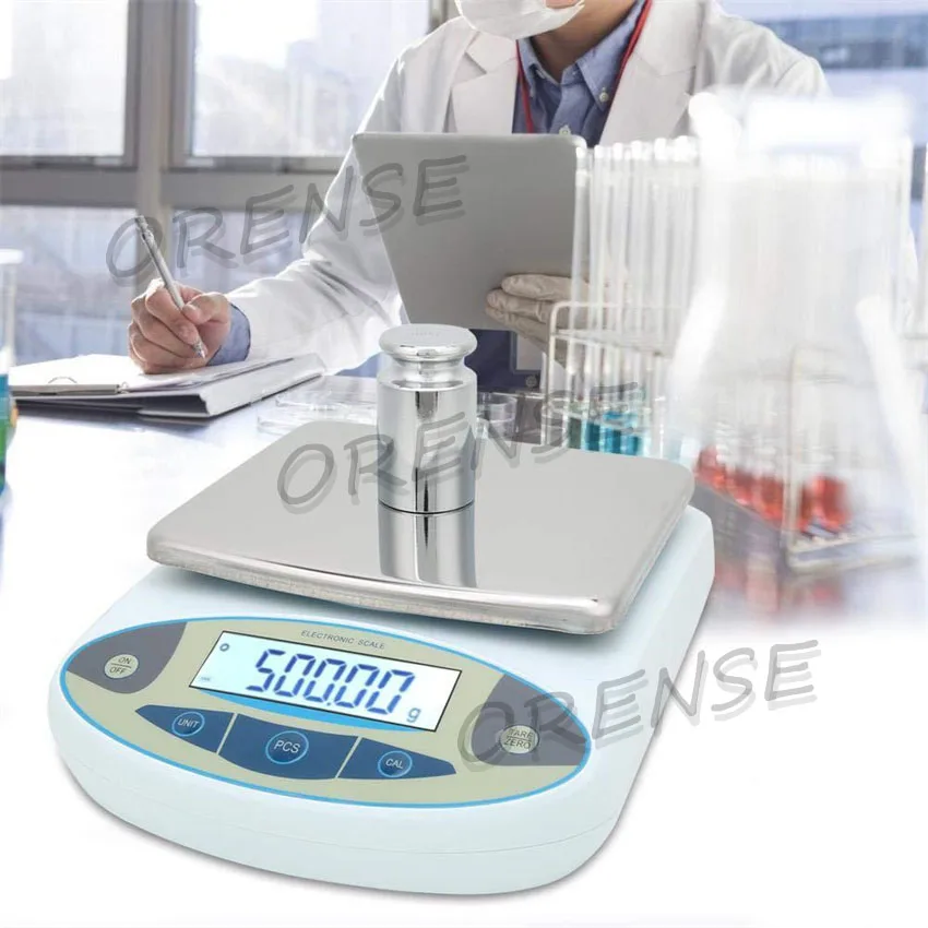 3000/5000g 0.01g Digital Electronic Balance Lab Jewelry Scale High Precision Industrial Kitchen Weighing Balance Scale