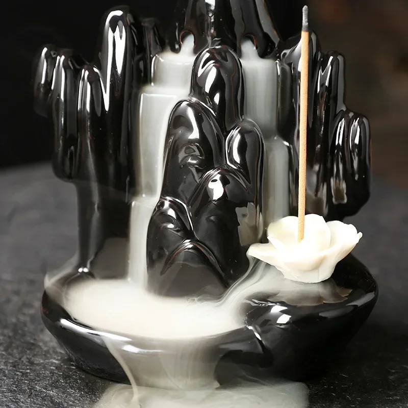 1 قطعة ، لاكي لوتس السيراميك خشب الصندل البخور الم...