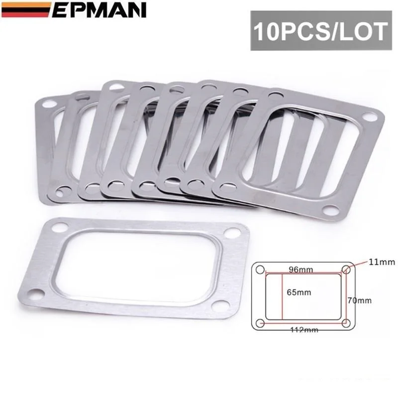 EPMAN 10PCS/LOT Proformance Turbo T6 4 Bolt Gaskets Turbocharger Inlet Gasket EP-CGQ65D
