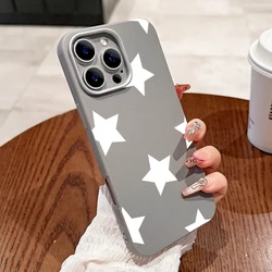 Black White Stars Lichee Pattern Shockproof Phone Case with Bumper Protection - iPhone X XS (4)