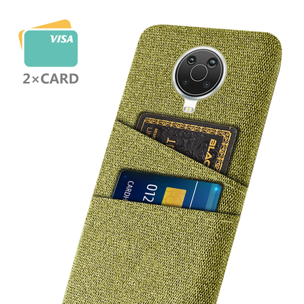 Premium Fabric Dual Card Holder Case