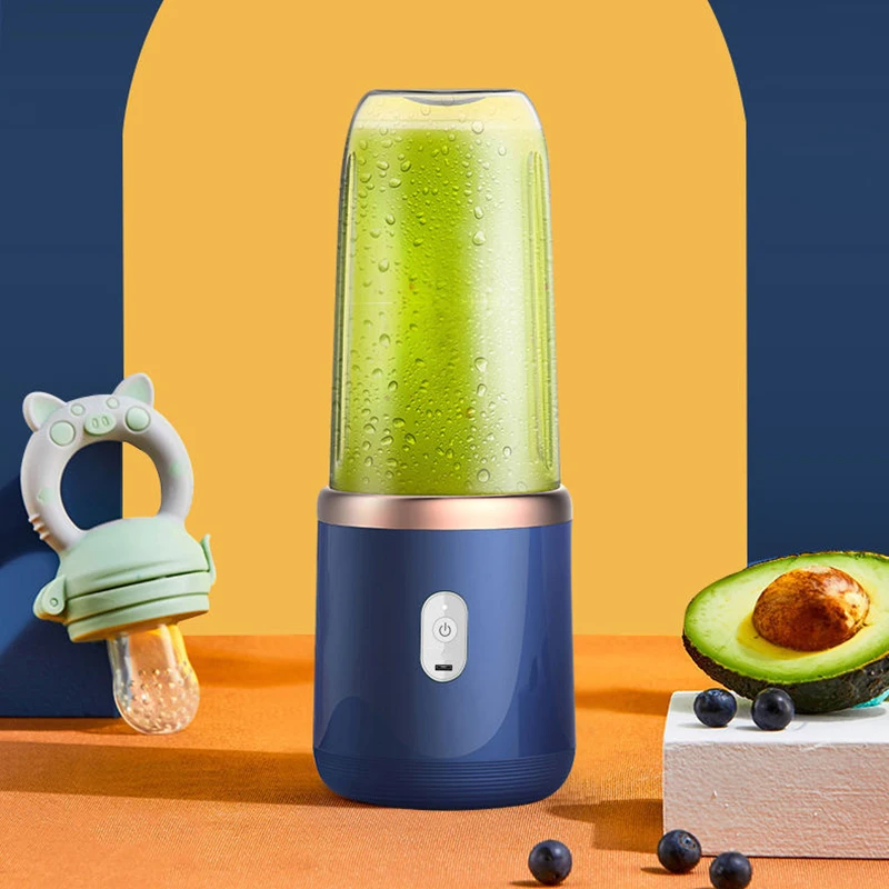 Fruit juicer 1pc Blue/Pink Portable Electric Small Juice Extractor Household Multi Function Juice Cup Mixing And Auxiliary Food
