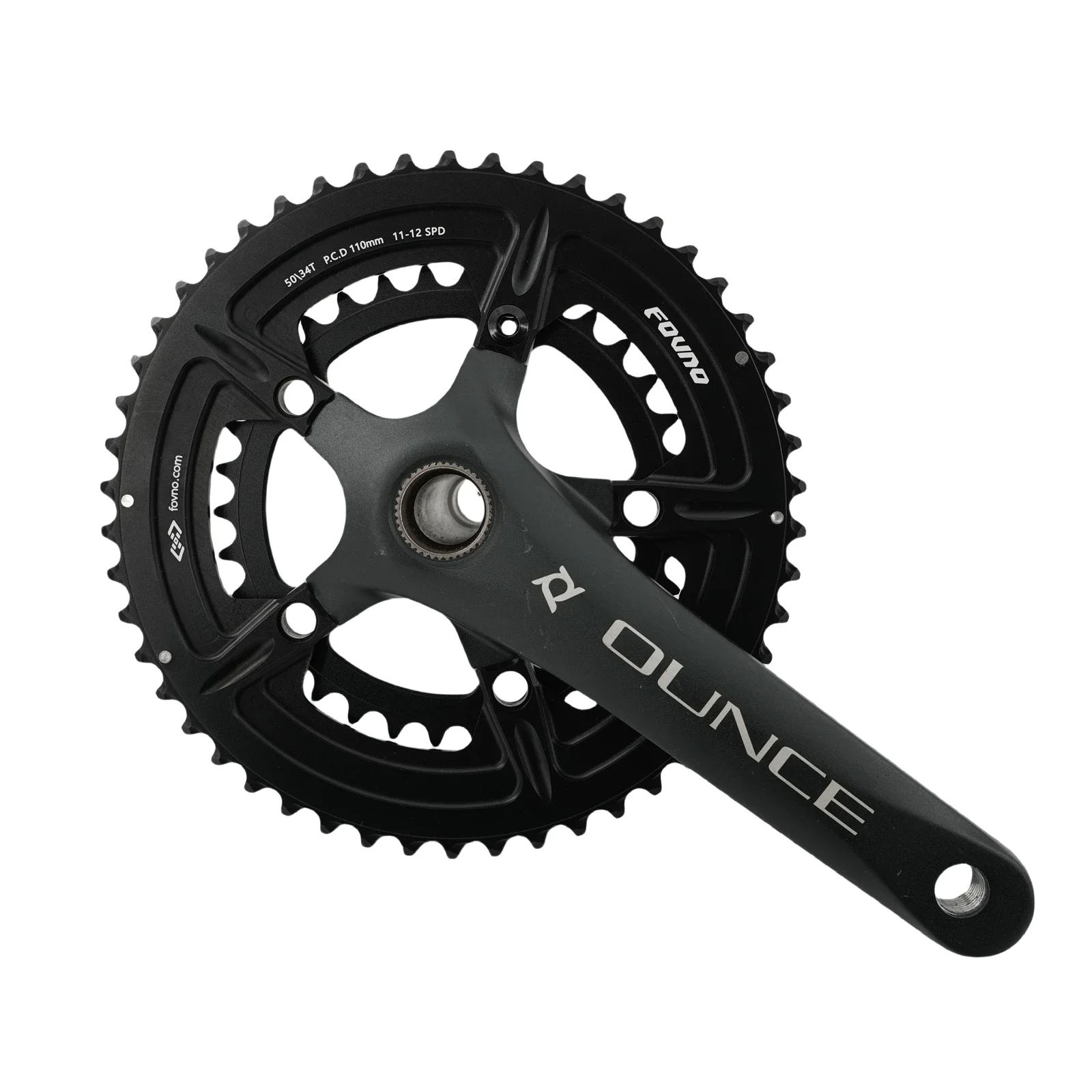 DJC Coppia Corone Bici Da Strada 110BCD 5 Bracci - Ovale 50-34T In Alluminio 7075 Per Sram Red/Rival, 8-12 Velocità - 4