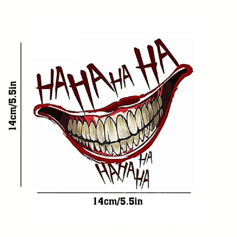 Graffiti Stickers Clown Mouth HAHAHA Jeep Car Truck Van SUV Motorcycle Window Wall Cup Bumpers Waterproof Crafts Decals