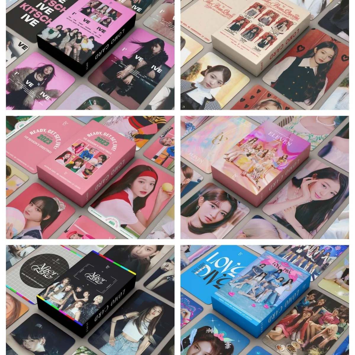 

55 шт. KPOP Idol IVE LOMO Card Yujin Gaeul Wonyoung LIZ King Leeseo фотооткрытки фотография открытка фотографии Поклонники коллекционные подарки