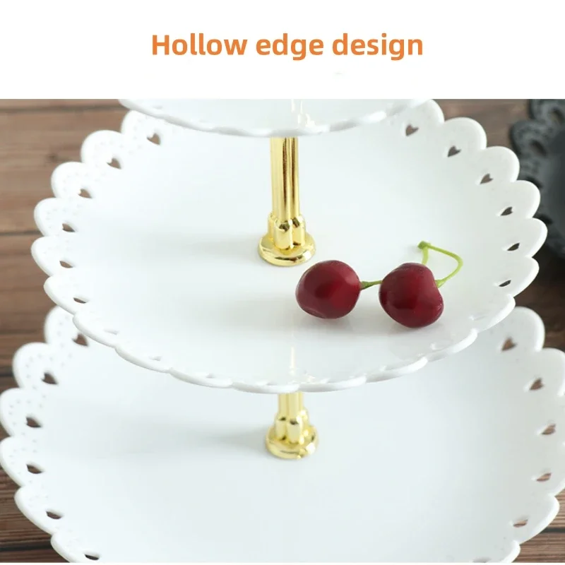 3 Tier Cupcake Stand Fruit Plate Holder