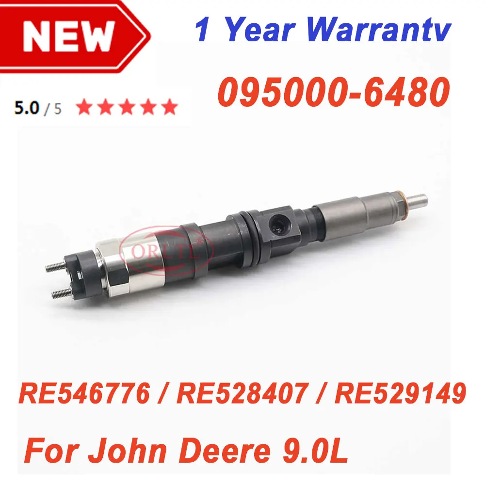 

6PCS 0950006480 Diesel Fuel Injector Nozzle 095000-6480, 095000 6480, RE546776, RE528407, SE501947 for John Deer RE529149