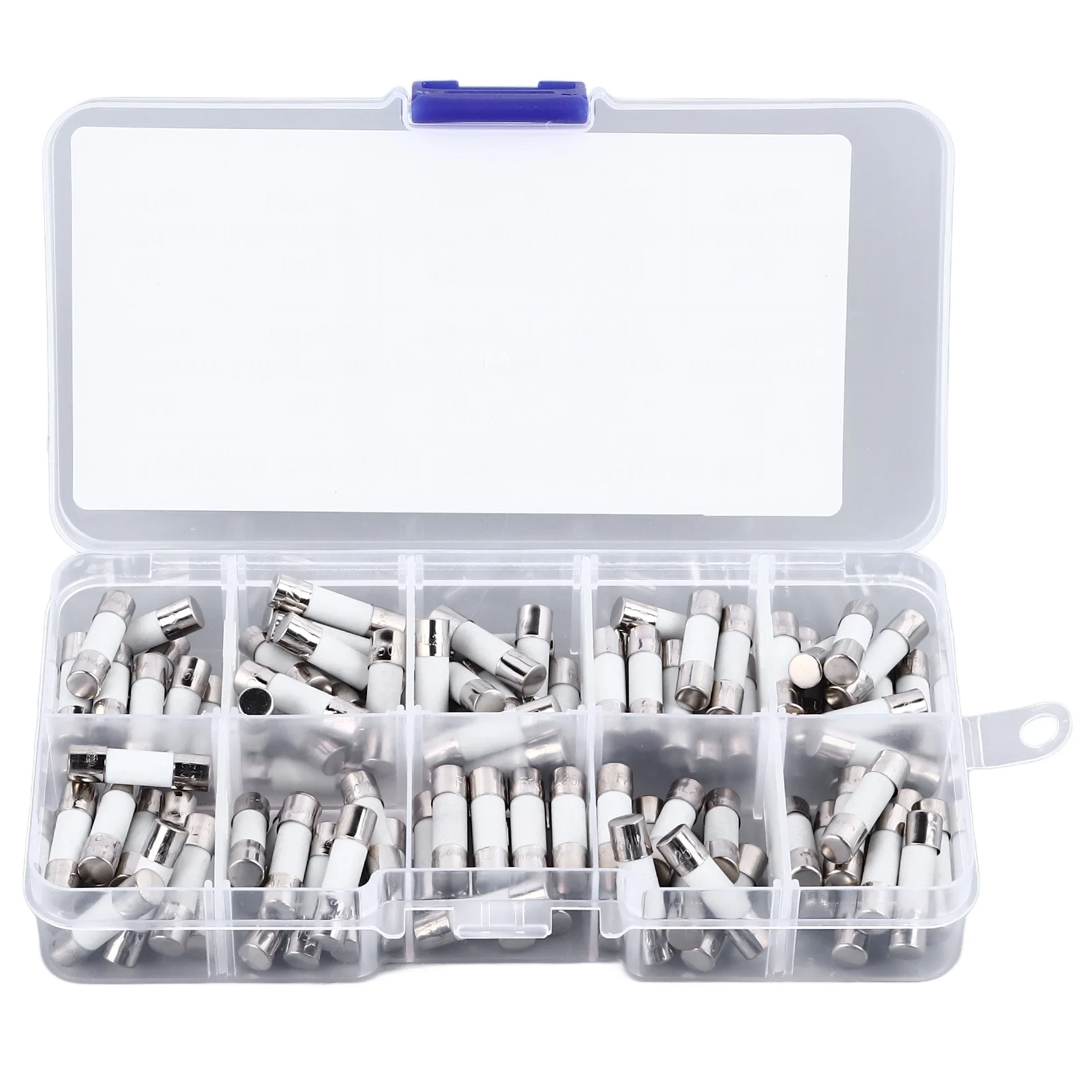 100PCS Set Tube 5x20mm Multifunctional Ceramic Tube Assortment Kit 250V 0.5A to 30A