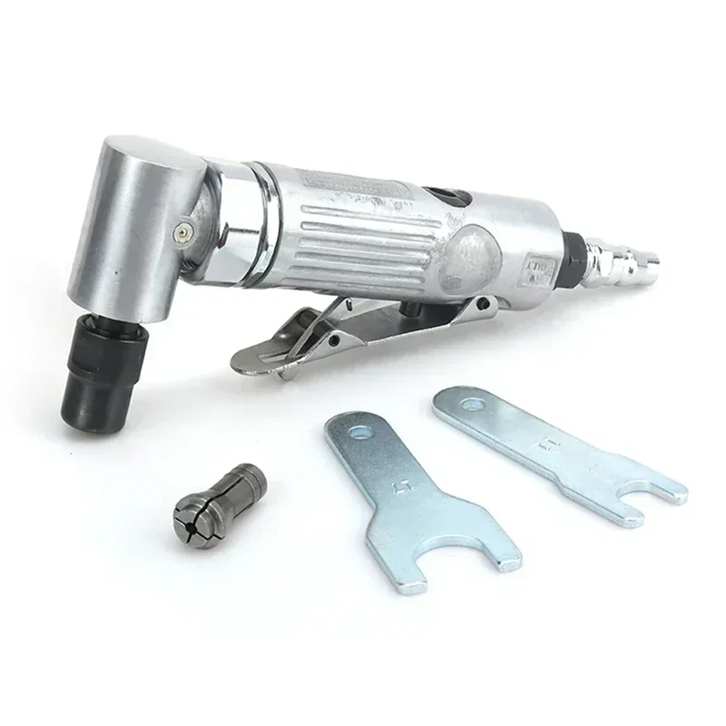 Air Angle Die Grinder 90 Degree Pneumatic Grinding Machine Mill Engraving Tool Pneumatic Die Grinder Carving Machine Tool Set 3