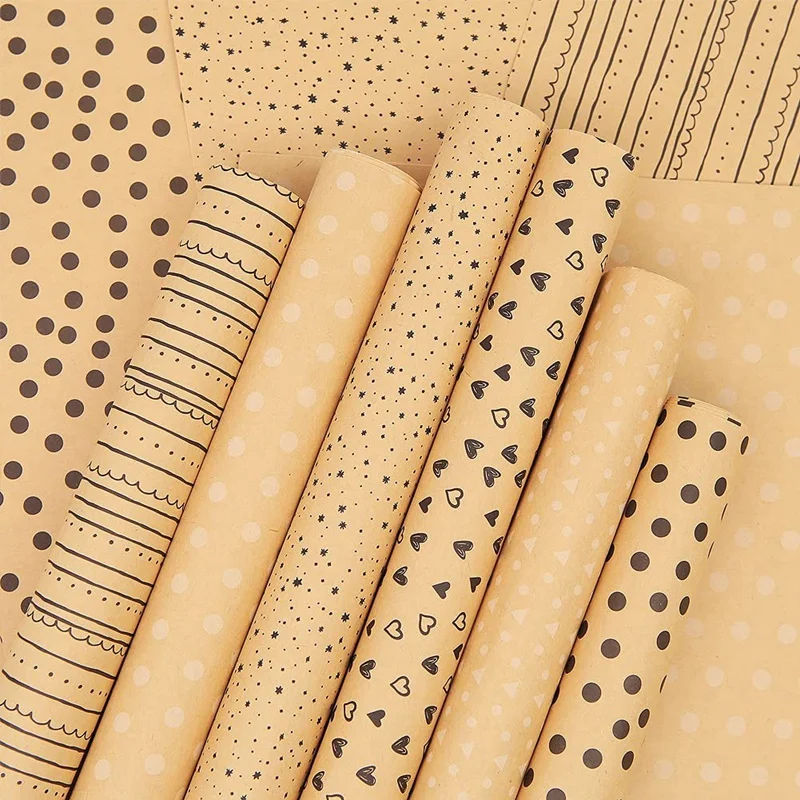 Kraft Polka Dot Wrapping Paper