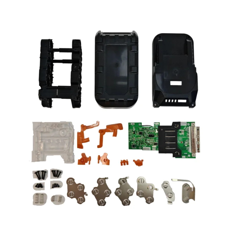 RIDGID 18V 3.0Ah 9Ah LED 배터리 표시기용 PCB 충전 보호 회로 기판 라벨 박스가 있는 AEG용 배터리 케이스