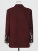 VGH Spliced Fashion Printing Blazers for Women Notched Collar Long Sleeve Patchwork Single Breasted Coats Female Temperament New 4