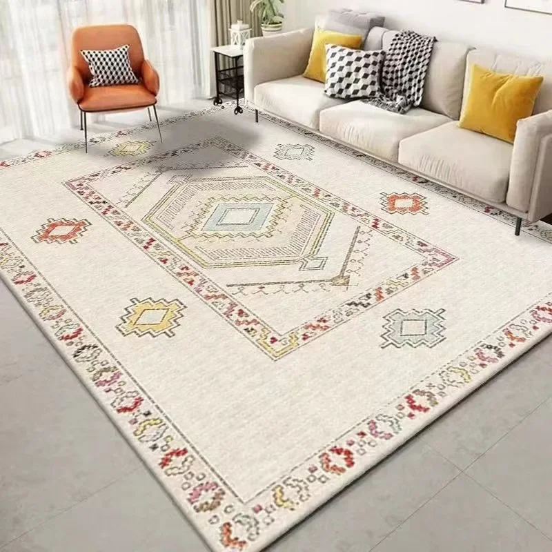 

Persian Retro Living Room Large Area Carpet Bedroom Bedside Carpets Home Study Balcony Rug Kitchen Stain-resistant Non-slip Rugs