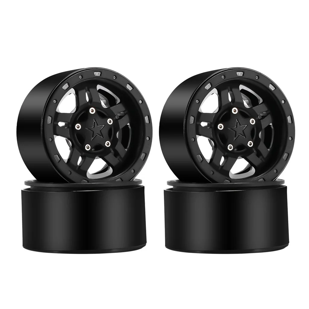 

4PCS Plastic Beadlock 2.2 Wheel Hub Wheel Rims for 1/10 RC Crawler Car Axial SCX10 Wraith Capra RR10 Traxxas TRX4 D90