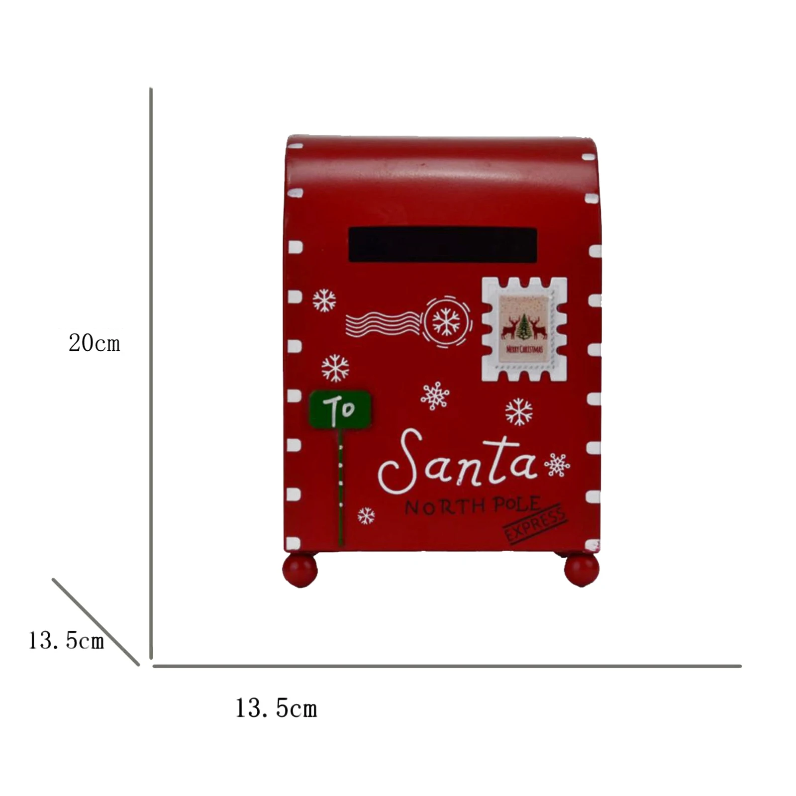 レターボックス付き ARABIA アラビア CHRISTMAS STREET Christmas Decoration Mailbox Christmas Letter Box Santa