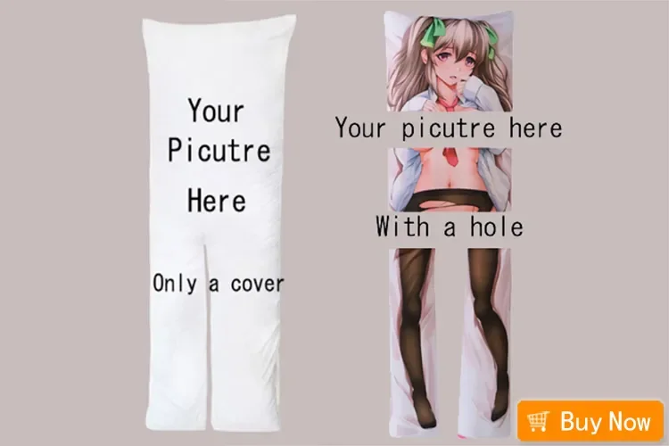 Description Picture 3 of itemDIY Custom Print Anime Dakimakura Cover Hugging Body Pillowcase Throw Pillow Case Only One For You Home Bed Decoration Hentai