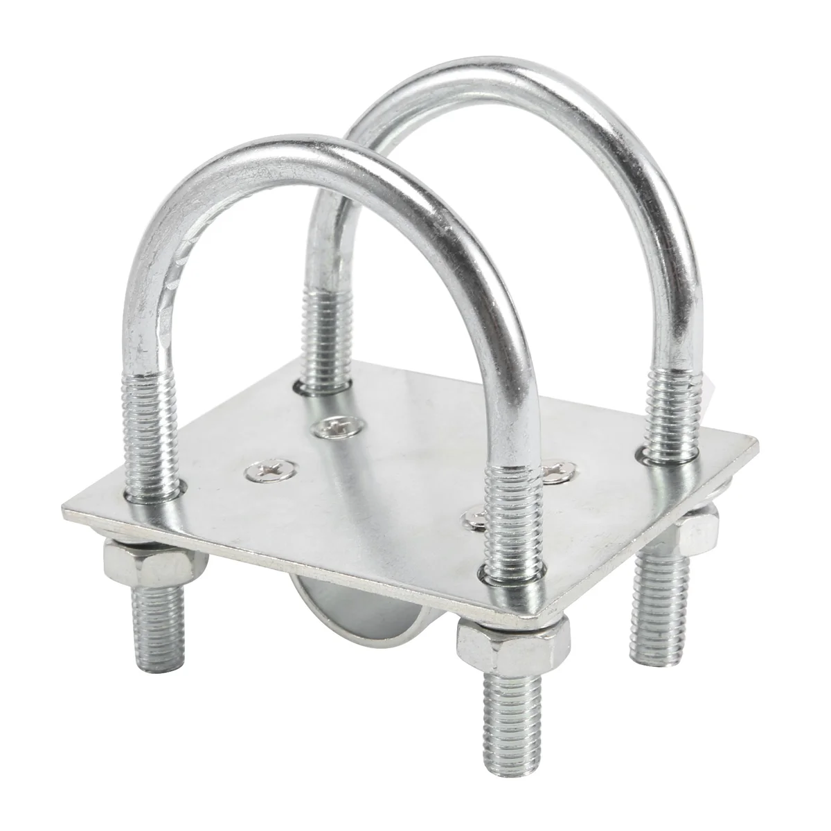 Antenna Clamp Antenna Mast Bracket U-Bolts Anti-Rust Panel Pipe Mounting Hardware For Outdoor LoRa Antenna Helium