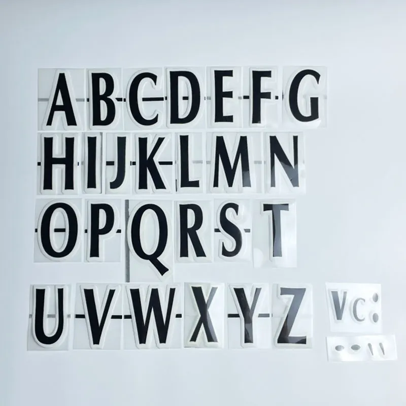 

19972006 черная Англия PL наименование ручной работы DIY белые черные буквы флок гладить на лишний