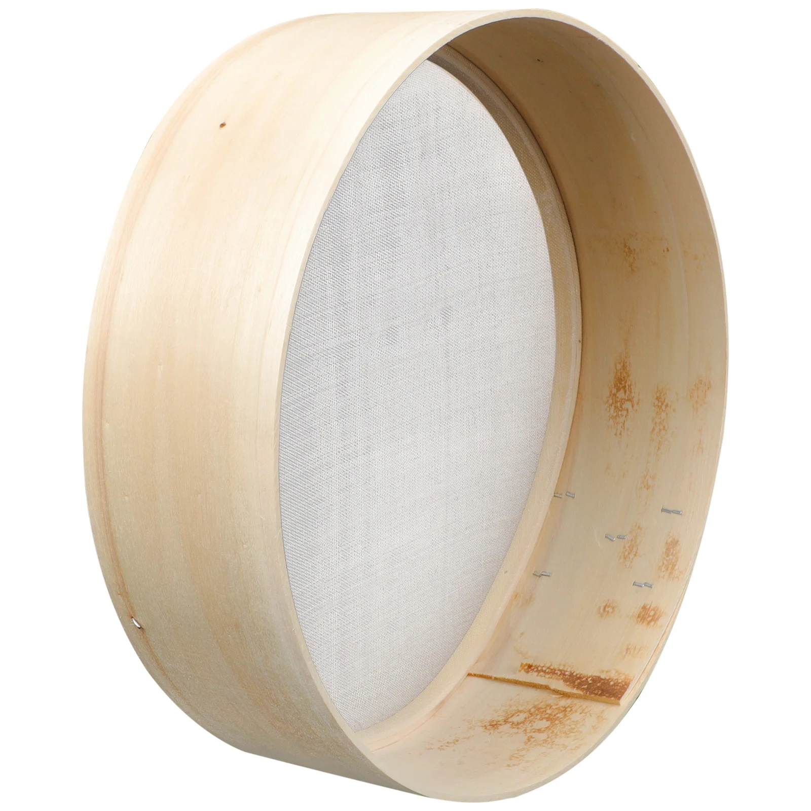 

Household Flour Sifter Handheld Round Flour Powder Sifter Sieve Wooden Flour Strainer Sieve Multifunctiona Sifter Baking Tool