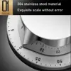 Mechanical Alarm Clock Magnetic Kitchen Timer Stainless Steel Timer Baking Reminder for Learning Time Management 3