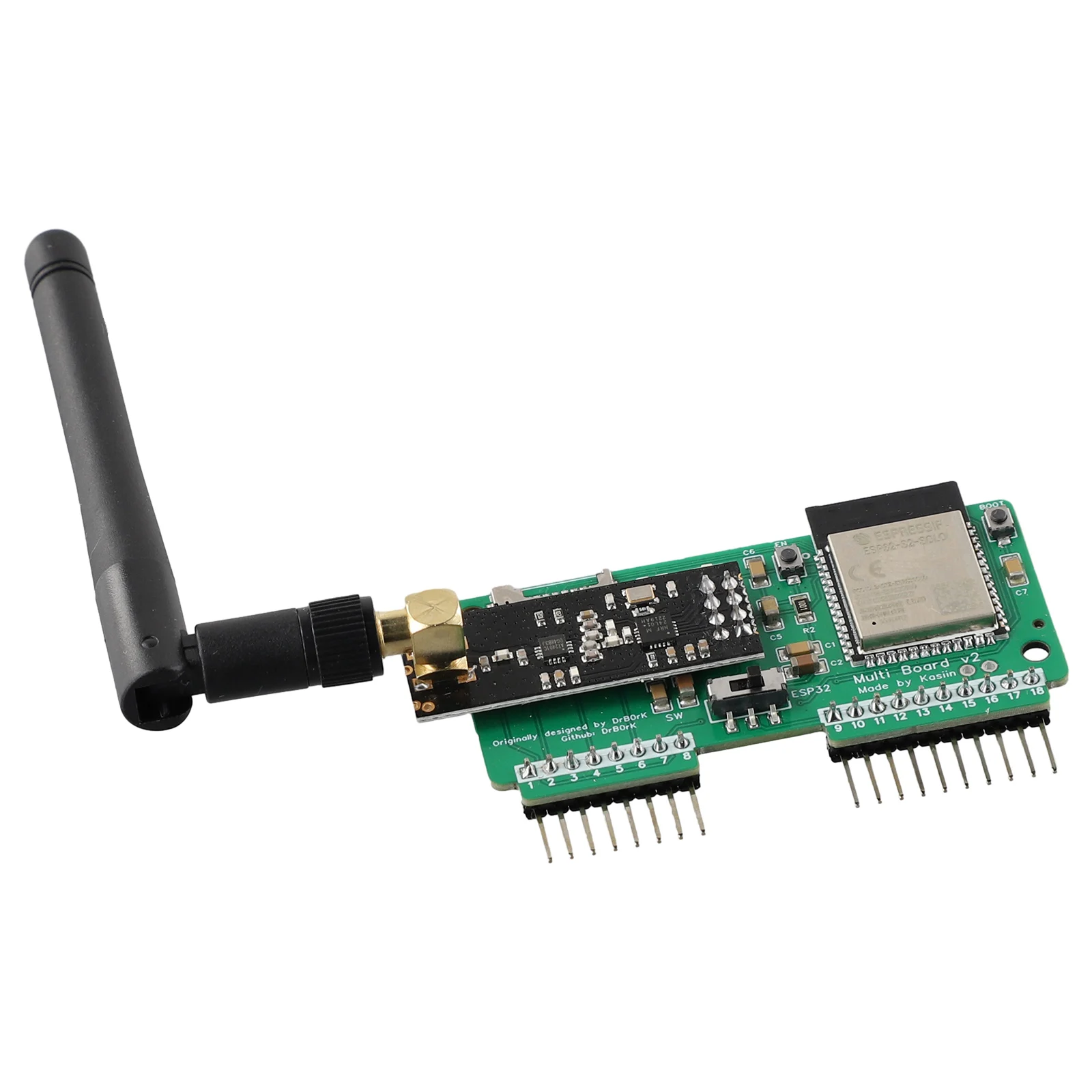 

NRF24+ESP32 Development Board NRF24+ESP32 Development Board 10*6.5*4.5cm Green Implement NRF Sniffer Practical