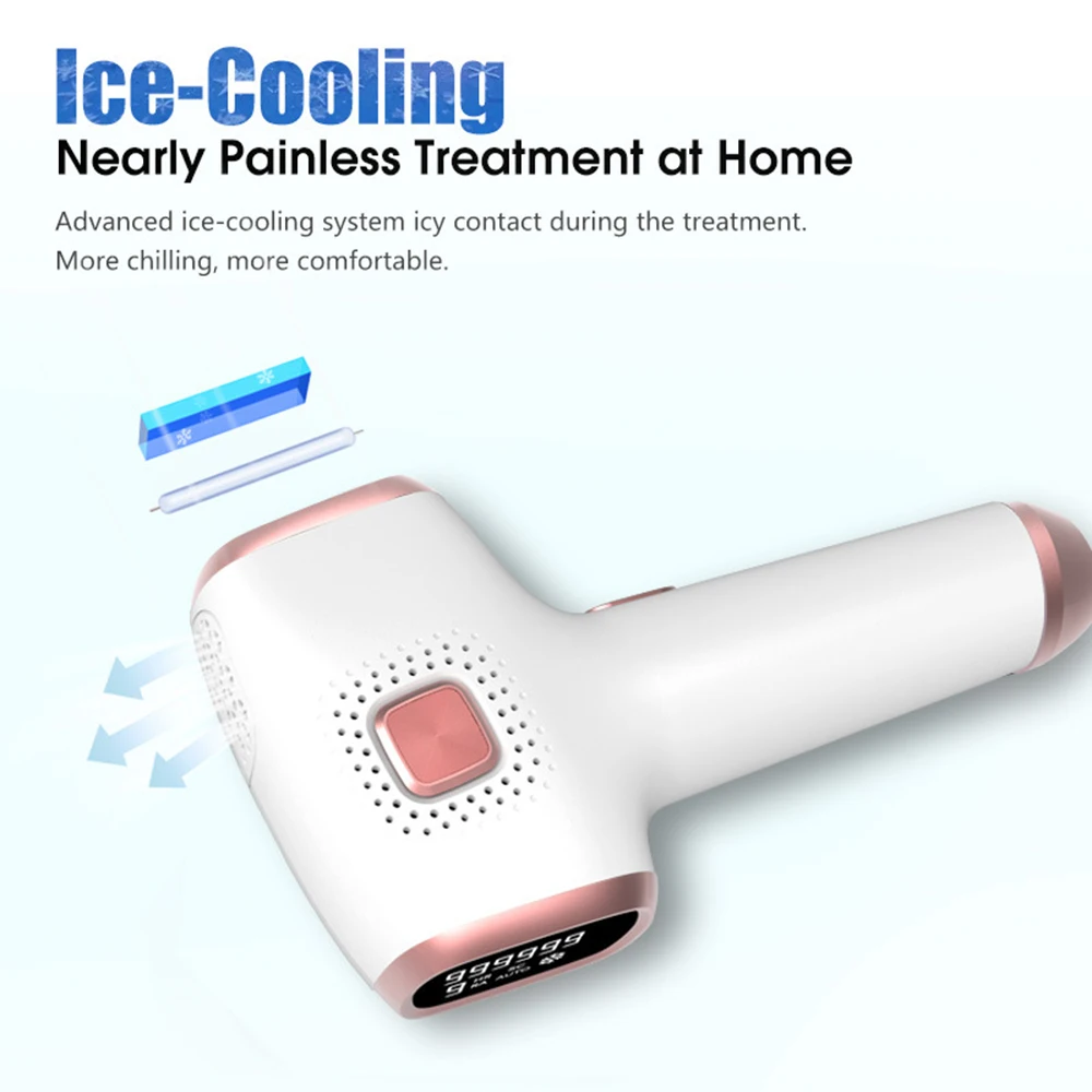 3 in 1 アイスレーザー脱毛器 999999 フラッシュ IPL 脱毛器 無痛電気