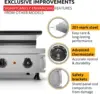 Belgian Waffle Maker Thick Press Type  Professional Use  Stainless Steel Nonstick 110V (6 Waffle on a Stick) 4