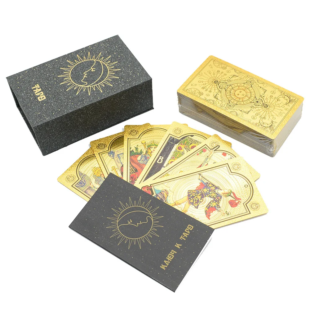 High-quality plastic tarot card Russian manual luxury divination card prediction chess card emotion game Russian market gift box 2