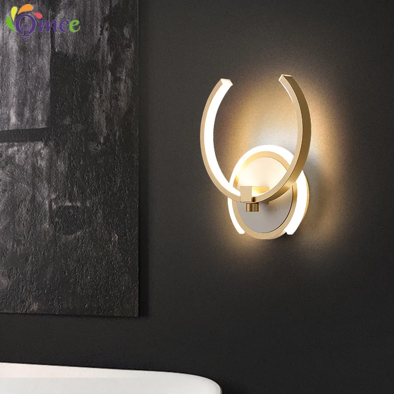 Led Wall Lamp Nordic Home Living Room Art Designer Modern Minimalist Creative Bedroom Bedside Indoor Kitchen Dining Decor Light