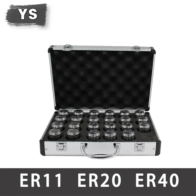 YS ER11 ER16 ER20 ER25 ER32 ER40 Set Separate Aluminum Boxes Not Include Collets collet chuck collet chuck holder