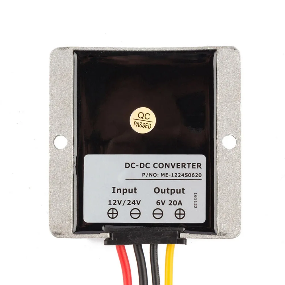 2026년형 새로운 방수 DC-DC 전력 변환기 12V 24V에서 6V 20A 120W로 스텝다운 레귤레이터, 자동차 및 해양 장비용