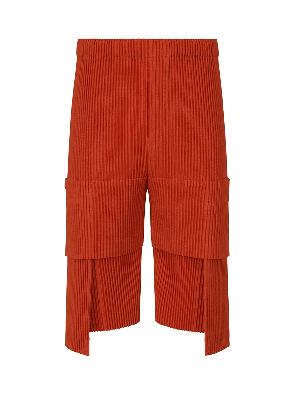 TIANPEI Pleated Plisse Homme Multi Pocket Cargo Short Pants 1