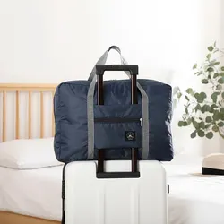 Stylish Foldable Travel Bag: Spacious, Splash-Proof Carry-On (DEEP BLUE)