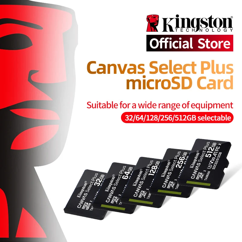 Карта памяти Kingston Micro SD класса 10, для телефонов, высокоскоростное чтение и запись, идеально подходит для ноутбуков, к...
