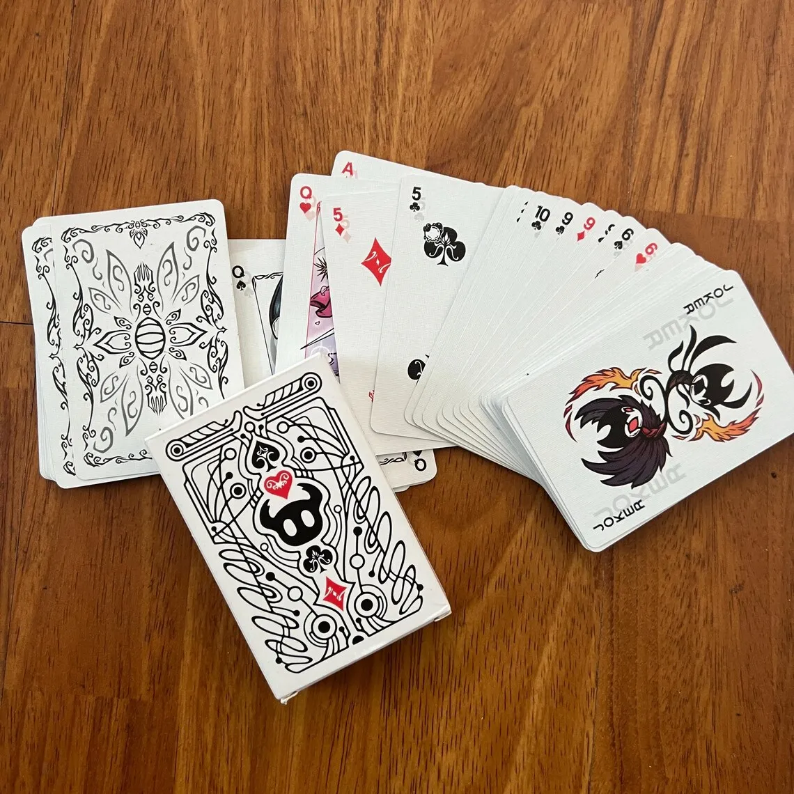 Hollow Knight Standard Tabletop Poker Card Set Black and White Playing Card Game Card Group Portable Creative Board Game Gift